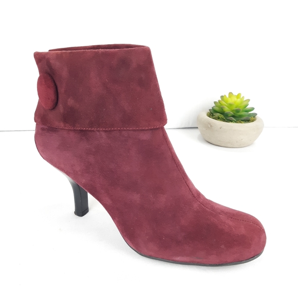 FRANCO SARTO SUEDE MISS ANKLE BOOTS - Picture 4 of 16